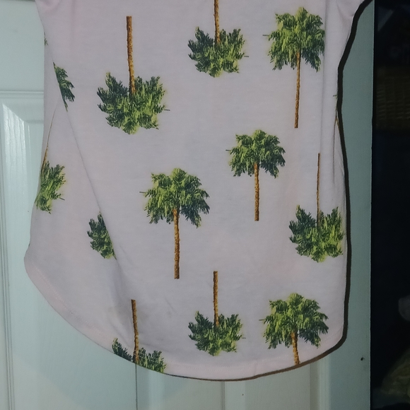 Rebellious One Pink Palm Tree Tank Top - Picture 2 of 2